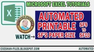 Automated School Forms | Set the Paper Size for School Form 9