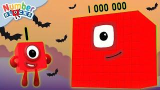 CONTANDO DEL 1 al 1000000 en HALLOWEEN | Numberblocks en Español | Episodios completos