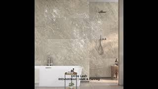 The magnificent tile design of Olive Ash mixes an enchanted olive hue.