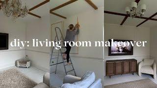 LIVING ROOM MAKEOVER VLOG, DIY PANELLING, NEXT FURNITURE HAUL