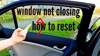 How to reset your power windows/window won't close/ windows won't stay up honda accord