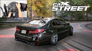 BMW M5 F90 Mountain Drift | CarX Street | Steering Wheel Gameplay