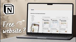 How to build a FREE website with Notion | No-Code & Easy Tutorial (+ Free Template)