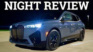 All-Electric 2023 BMW iX M60 Laser Lights, Ambient Lights, & Night Drive