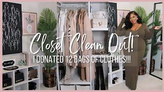 Closet Clean Out & Room Makeover! Starting 2024 Decluttering + Donating Clothes | Sonja Style Chats