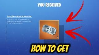 How To Get HERO RECRUITMENT VOUCHERS *FAST* UPDATED!! (2023) | Fortnite STW