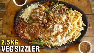 BIGGEST VEG SIZZLER IN MUMBAI - 2.5KG JUMBO SIZZLER - Chinese Sizzler