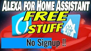 Home Assistant Alexa "Free" Integration No Setup No Cloud No Skill !