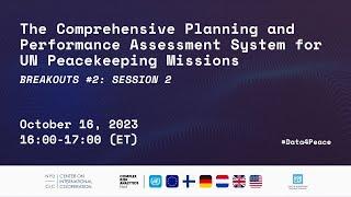 The Comprehensive Planning and Performance Assessment System for UN Peacekeeping Missions