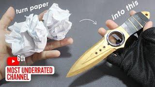 How to make Paper CS:GO Skeleton Knife