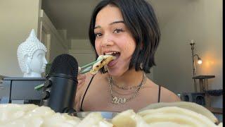 ASMR || potsticker mukbang! || eating sounds