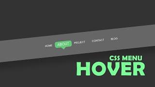 Pure CSS Menu Hover Animation - HTML CSS Menu hover