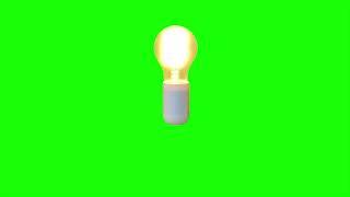 Light Bulb Green Screen