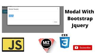 how to make modal popup using bootstrap and jquery