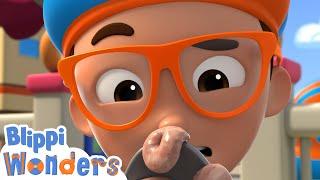 Soggy Cereal! | Blippi Wonders | Learn ABC 123 | Fun Cartoons | Moonbug Kids | Blippi Cartoon Series