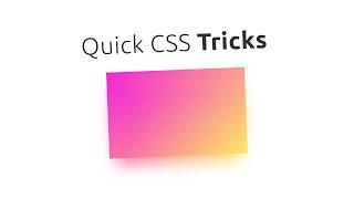 Quick CSS Tricks | How to Create Gradient Drop Shadow for Website Design