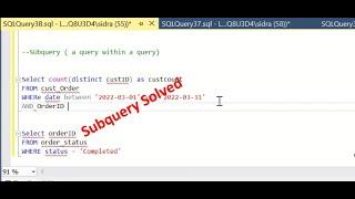 SQL JOIN vs SUBQUERY - Which one is faster?