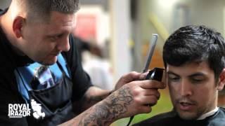 Baltimore Barbershop Barber Test Vid 2 -Royal Razor