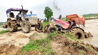 Tractor Pulling: The Ultimate Showdown - Swaraj vs Mahindra || Tractor Video