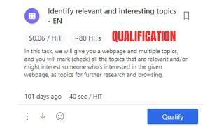 Qualification - Identify relevant and interesting topics - EN - UHRS