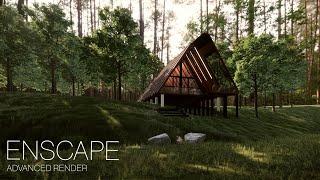 Enscape 3.3 for Sketchup 2020 | Forest Hut Render | Cinematic Render | Sketchup 2020