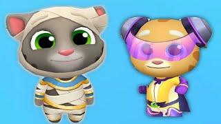 Talking Tom Gold Run VS Talking Tom Hero Dash - Gold Tom, Super Ginger - Gameplay (Android, iOS)