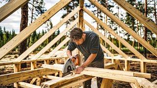 This Man Built a Cabin Alone and It’s a Woodland Masterpiece!