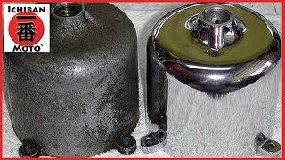 How To Clean and Polish Aluminum and Alloy Metal Engine Polishing on Café Racers or hot rods