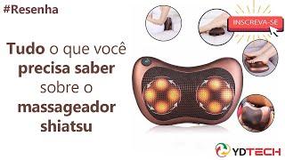 #RESENHA Massageador Shiatsu almofada massageadora veicular com infra-vermelho l 81944 YDTECH