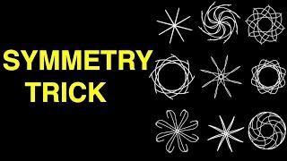 Adobe Illustrator Symmetry Trick#illustratortutorial#illustratortutorialforbeginners#designocity