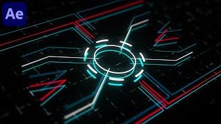 Sci-Fi Hud Animation in After Effects - Futuristic Digital Animation | No Plugins