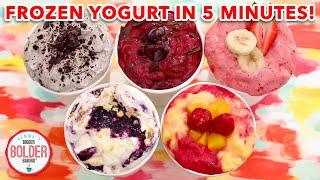 Homemade Frozen Yogurt in 5 Minutes (No Machine): 5 New Flavors!