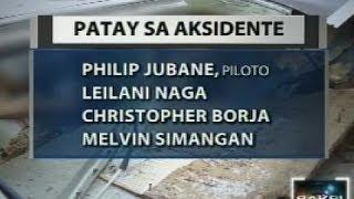 Saksi: Plane crash sa Nueva Vizcaya na ikinasawi ng piloto at 3 sakay, iniimbestigahan