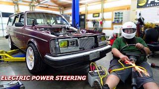 Turbo 2v Volvo Drift Wagon gets Electric Power Steering