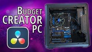 Building a PC with NO EXPERIENCE - CREATOR PC for Davinci Resolve - Budget PC build - Used Parts