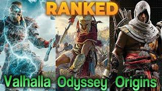 Assassin's Creed Valhalla VS Odyssey VS Origins | Ranked