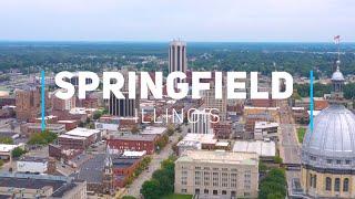 Springfield - state capital of Illinois. | 4K drone footage