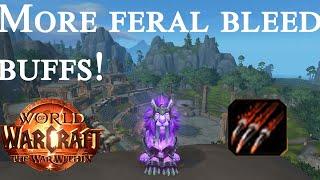 FERAL BLEEDS GOT BUFFED AGAIN! - Feral druid pvp the war within