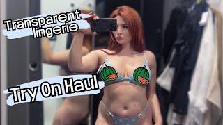 4K Transparent LIngeries | Mall Try on Haul | Oriana Blaze