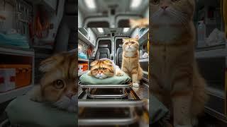 Emergency hospitalization　#shorts #aiimages #funnyvideo #cat #ai