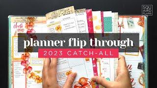 PLANNER FLIP THROUGH 2023 :: A Full Year of Completed Horizontal Catch-All Planner Spreads