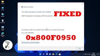 Windows 11 | Net Framework 3.5 Error code 0x800F0950 Fixed