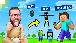 Funny BABY Mobs in Minecraft  | Hitesh KS