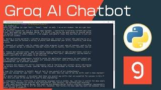 Create Your Own Groq AI Chatbot In Python In Less than 10 Minutes