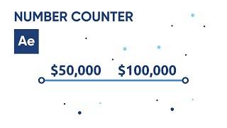 Animated NUMBER COUNTER in After Effects (with currency symbols) ● tutorial