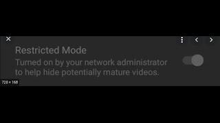 Ways to fix "restricted mode turned on by network administrator" on youtube.