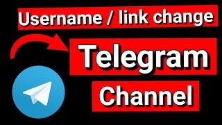 Telegram channel username change
