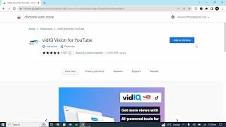 How To install vidIQ Extension in Chrome 2023 I Best Extension For Youtube SEO