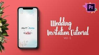 Create a Wedding Invitation Video |  Save The Date | Premiere Pro CC