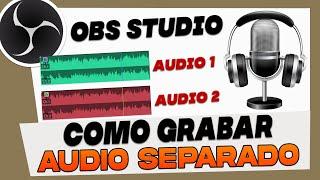 Como Grabar el Audio Por Separado en OBS Studio 2024